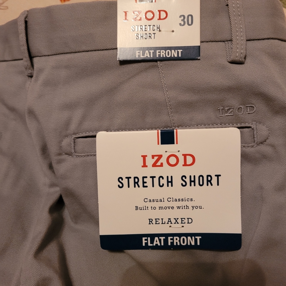 Mens Grey Izod Shorts Size 30